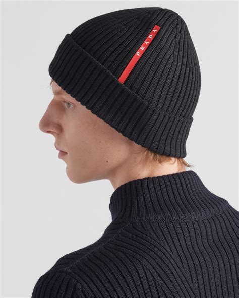 prada beanie women's|prada black wool beanie.